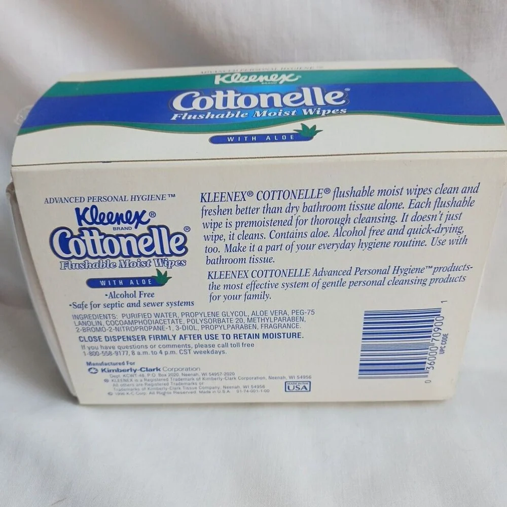 Kleenex Cottonelle Flushable Moist Wipes 48 Count Aloe